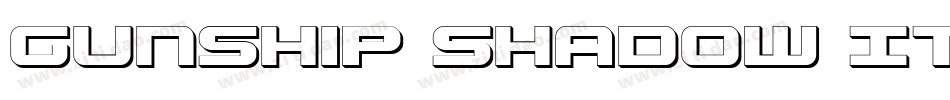 Gunship Shadow Ital字体转换